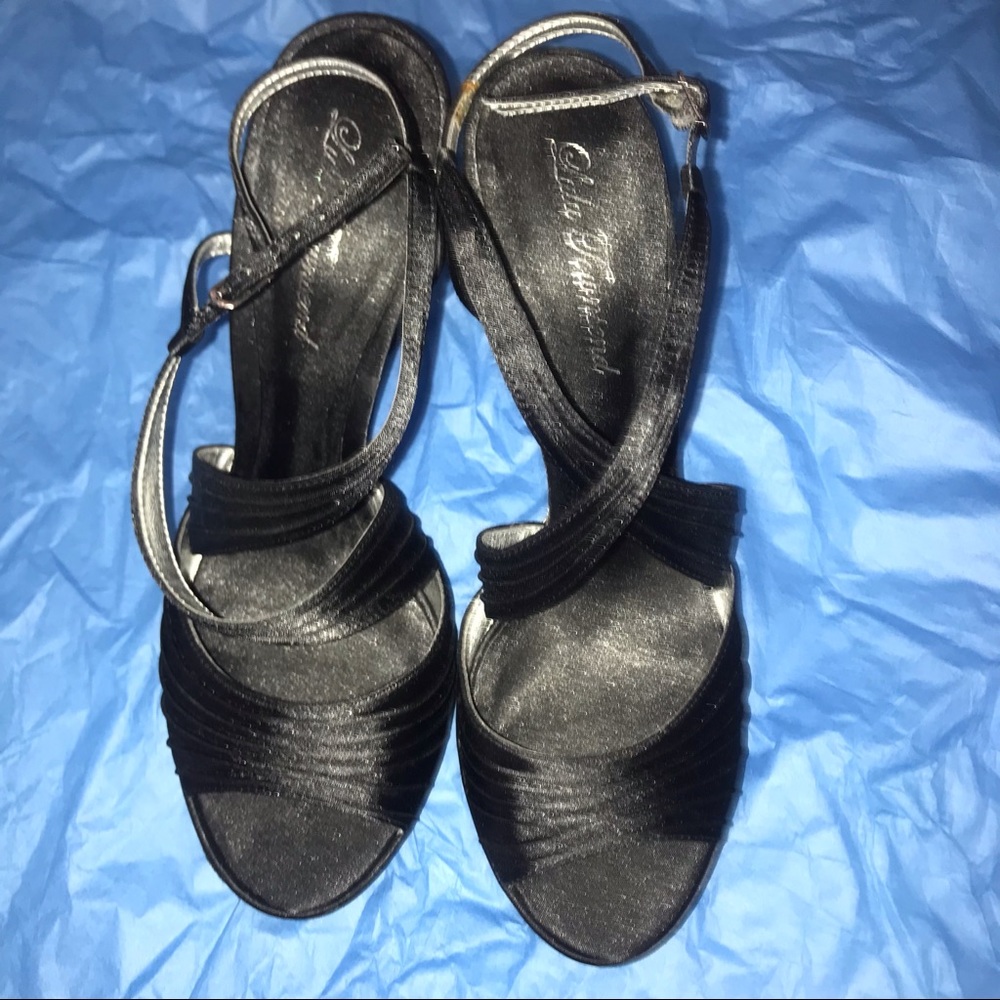 Gatsby Joan & David Circa Cord Accent Strappy Stilettos 4.25 inch - Picture 3 of 10